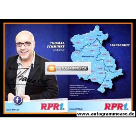 Autogramm Radio | RPR1. | Thomas SCHMINKE | 2010er (Portrait blau)