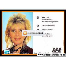 Autogramm Radio | RPR Zwei | Cindy BERGER | 2000er (Portrait Color)