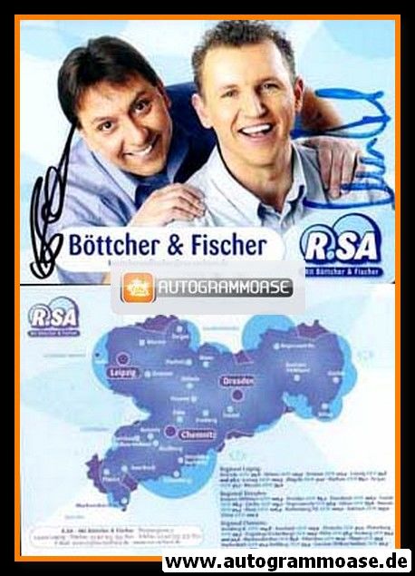 Autogramme Radio | R.SA | Thomas BÖTTCHER + Uwe FISCHER | 2010er (Portrait Color) 1