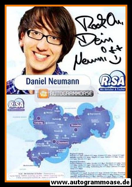 Autogramm Radio | R.SA | Daniel NEUMANN | 2010er (Portrait Color) 1
