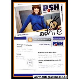 Autogramm Radio | R.SH | Sophie SCHNEIDER | 2010er (Portrait Color)