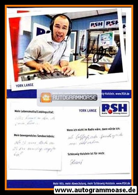 Autogramm Radio | R.SH | York LANGE | 2010er (Portrait Color)