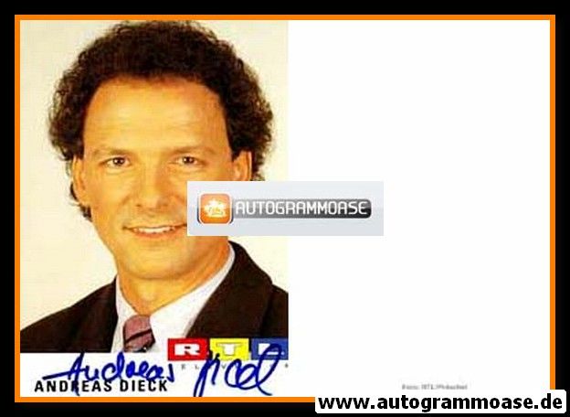 Autogramm TV | RTL | Andreas DIECK | 1990er (Portrait Color)