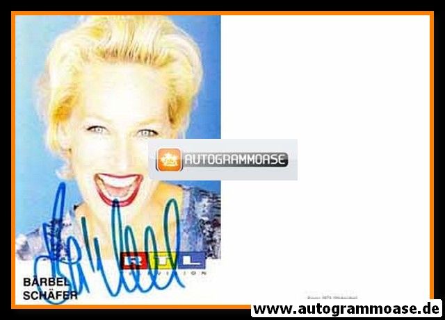 Autogramm TV | RTL | Bärbel SCHÄFER | 1990er (Portrait Color) 1
