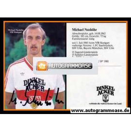 Autogramm Fussball | VfB Stuttgart | 1985 | Michael NUSHÖHR