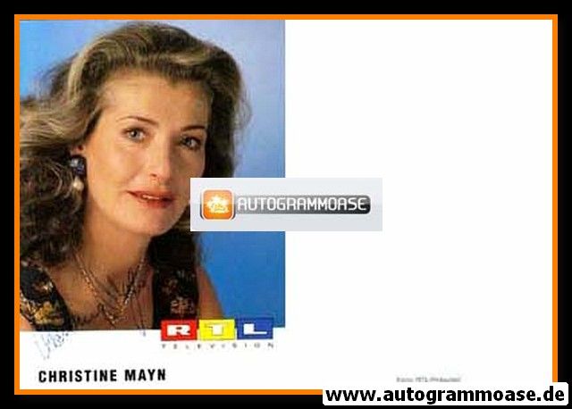 Autogramm TV | RTL | Christine MAYN | 1990er (Portrait Color)