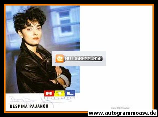 Autogramm TV | RTL | Despina PAJANOU | 1990er (Portrait Color) 