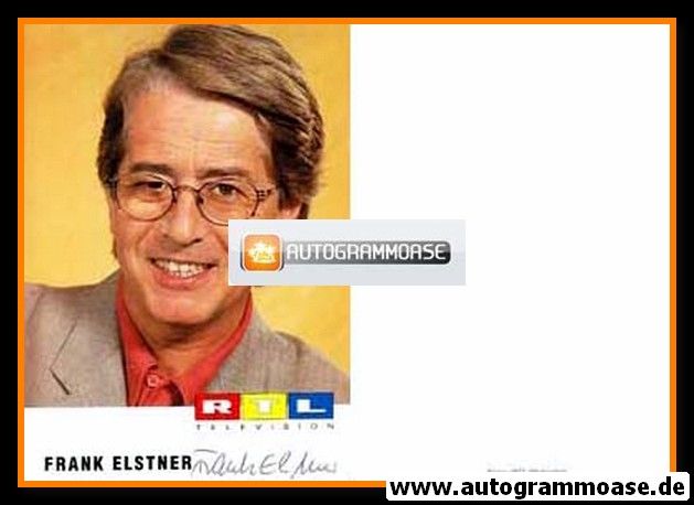 Autogramm TV | RTL | Frank ELSTNER | 1990er (Portrait Color) Trümp