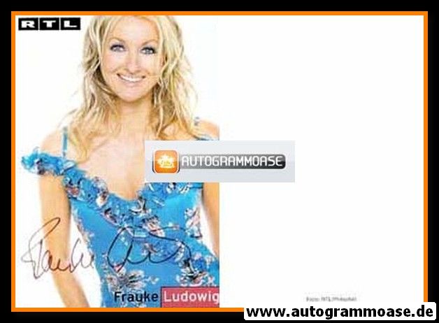 Autogramm TV | RTL | Frauke LUDOWIG | 2000er (Portrait Color) Bauendahl