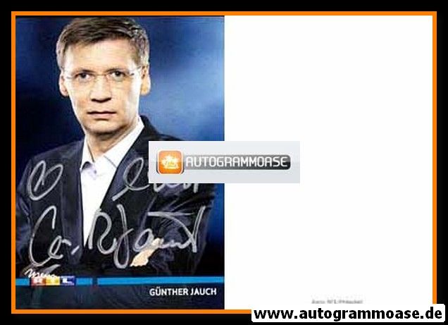 Autogramm TV | RTL | Günther JAUCH | 2010er (Portrait Color) Kraehahn 1