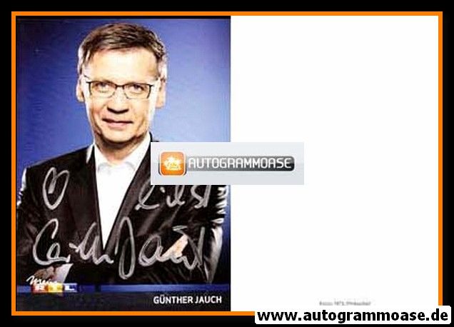 Autogramm TV | RTL | Günther JAUCH | 2010er (Portrait Color) Kraehahn 2