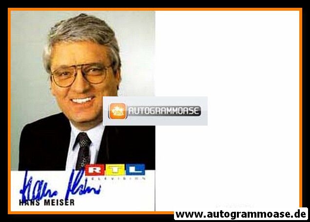 Autogramm TV | RTL | Hans MEISER | 1990er (Portrait Color)