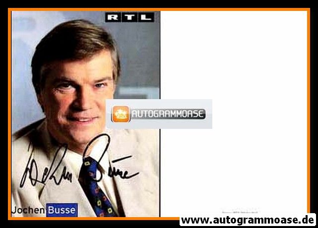 Autogramm TV | RTL | Jochen BUSSE | 1990er (Portrait Color) Lässig