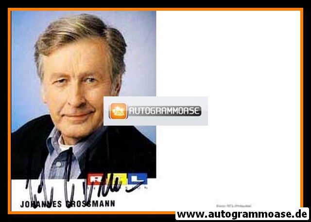 Autogramm TV | RTL | Johannes GROSSMANN | 1990er (Portrait Color)