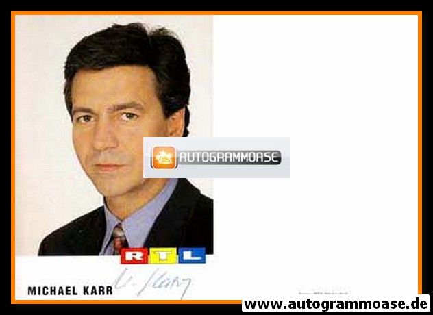 Autogramm TV | RTL | Michael KARR | 1990er (Portrait Color)