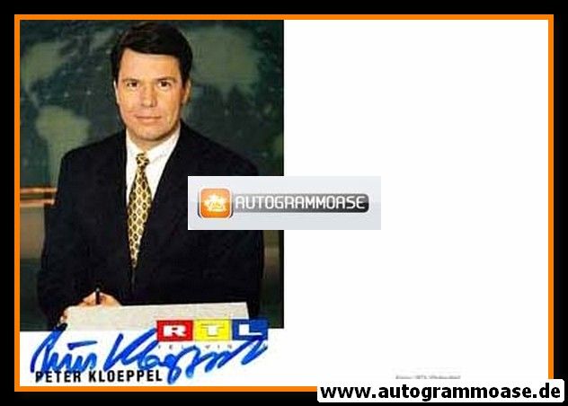 Autogramm TV | RTL | Peter KLOEPPEL | 1990er (Portrait Color)