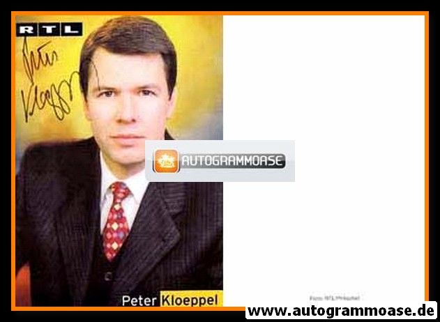 Autogramm TV | RTL | Peter KLOEPPEL | 2000er (Portrait Color) Schirnhofer