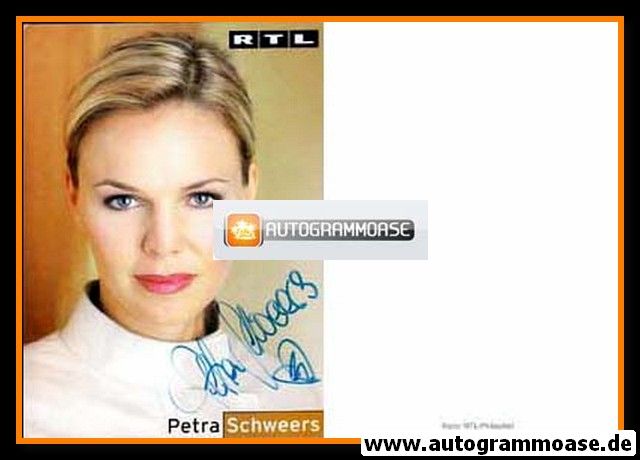 Autogramm TV | RTL | Petra SCHWEERS | 2000er (Portrait Color) Stempell 1