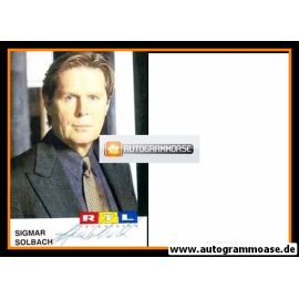 Autogramm TV | RTL | Sigmar SOLBACH | 1990er (Portrait Color) Pritschet