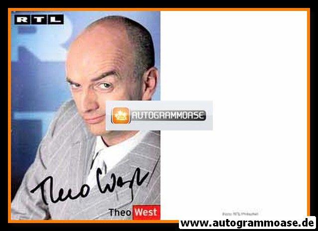 Autogramm TV | RTL | Theo WEST | 2000er (Portrait Color)
