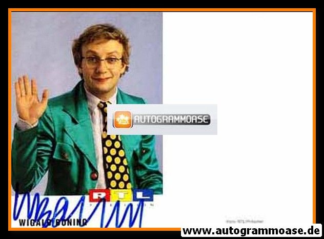 Autogramm TV | RTL | Wigald BONING | 1990er (Portrait Color)