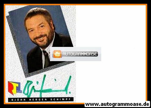Autogramm TV | RTL | Björn-Hergen SCHIMPF | 1980er (Portrait Color)