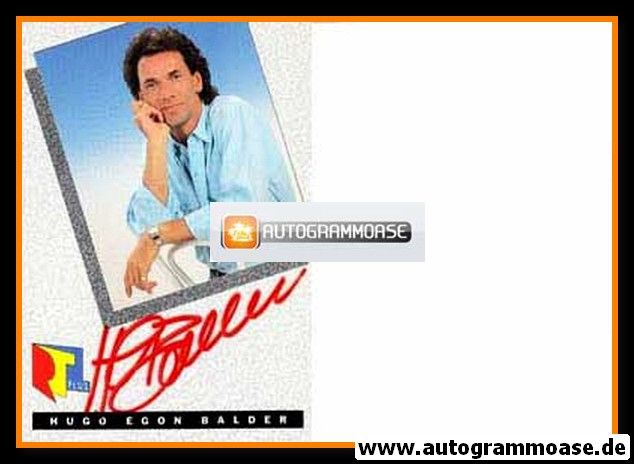 Autogramm TV | RTL | Hugo Egon BALDER | 1980er (Portrait Color)