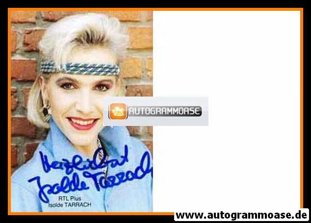 Autogramm TV | RTL | Isolde TARRACH | 1980er (Portrait Color) 2