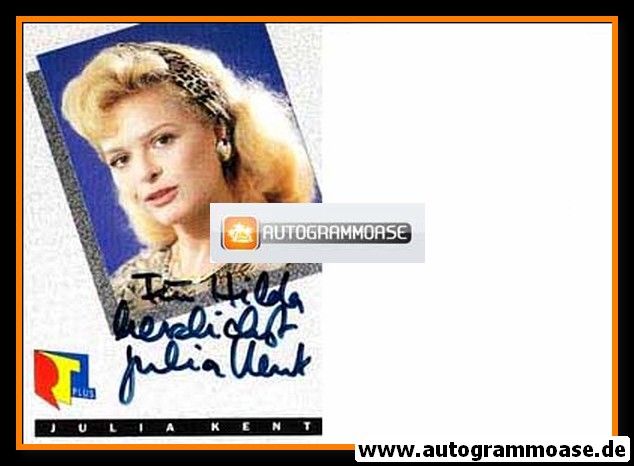 Autogramm TV | RTL | Julia KENT | 1980er (Portrait Color)
