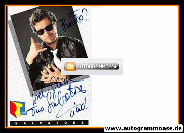 Autogramm TV | RTL | SALVATORE | 1980er (Portrait Color)