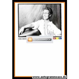 Autogramm TV | RTL | Ilona CHRISTEN | 1990er (Portrait SW)