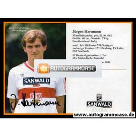 Autogramm Fussball | VfB Stuttgart | 1986 | Jürgen HARTMANN