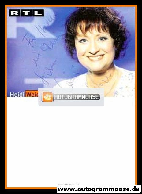 Autogramm TV | RTL | Heidi WEIGELT | 2000er "Hinter Gittern" (Portrait Color Erhard)