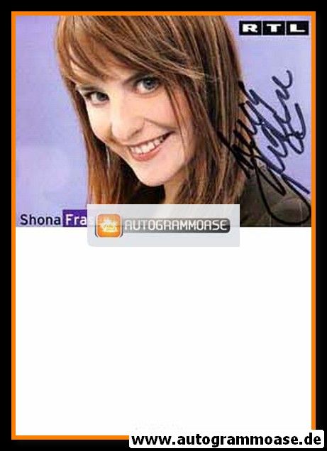 Autogramm TV | RTL | Shona FRASER | 2000er (Portrait Color)