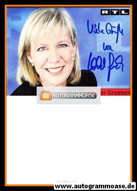Autogramm TV | RTL | Ulrike VON DER GROEBEN | 2000er (Portrait Color) Stempell