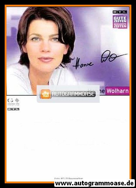 Autogramm TV | RTL | Hanne WOLHARN | 2000er Druck "GZSZ" (Baumgartner)