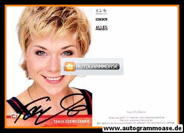 Autogramm TV | RTL | Tanja SZEWCZENKO | 2010er "Alles Was Zählt" 1