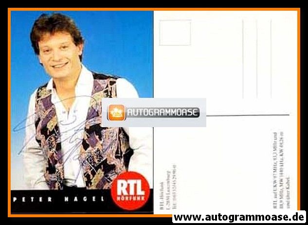 Autogramm Radio | RTL Hörfunk | Peter NAGEL | 1980er (Portrait Color)