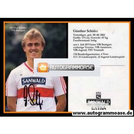Autogramm Fussball | VfB Stuttgart | 1986 | Günther SCHÄFER