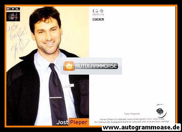 Autogramm TV | RTL | Jost PIEPER | 2000er "Hinter Gittern" (Portrait Color Pritschet)