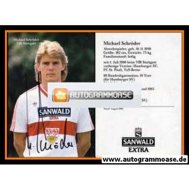 Autogramm Fussball | VfB Stuttgart | 1986 | Michael SCHRÖDER