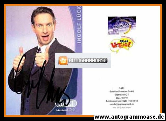 Autogramm TV | SAT1 | Ingolf LÜCK | 2000er "Wochenshow / Voll Witzig" (Portrait Color Jürgens)