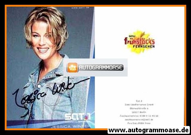 Autogramm TV | SAT1 | Jessica WINTER | 2000er "SAT1 Frühstücksfernsehen"