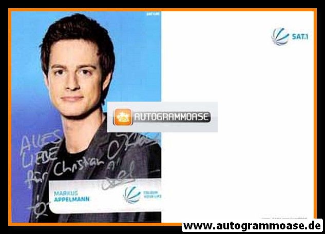 Autogramm TV | SAT1 | Markus APPELMANN | 2000er (Portrait Color)