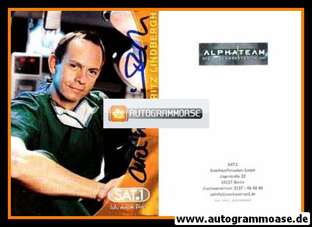 Autogramm TV | SAT1 | Moritz LINDBERGH | 2000er "Alphateam"