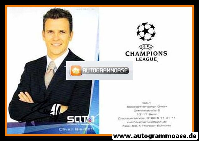 Autogramm TV | SAT1 | Oliver BIERHOFF | 2000er "UEFA Champions League"