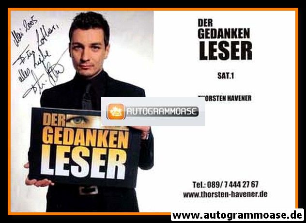 Autogramm TV | SAT1 | Thorsten HAVENER | 2000er "Der Gedankenleser"