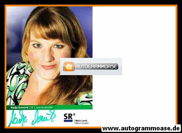 Autogramm Radio | SR3 Saarlandwelle | Nadja DOMINIK | 2000er (Portrait Color)