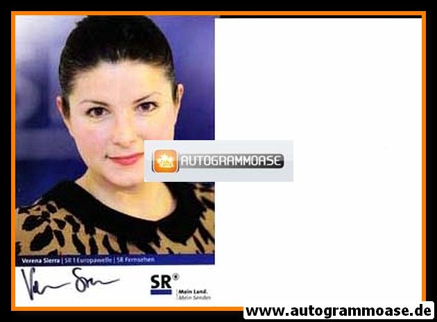 Autogramm TV | SR | Verena SIERRA | 2000er (Portrait Color)