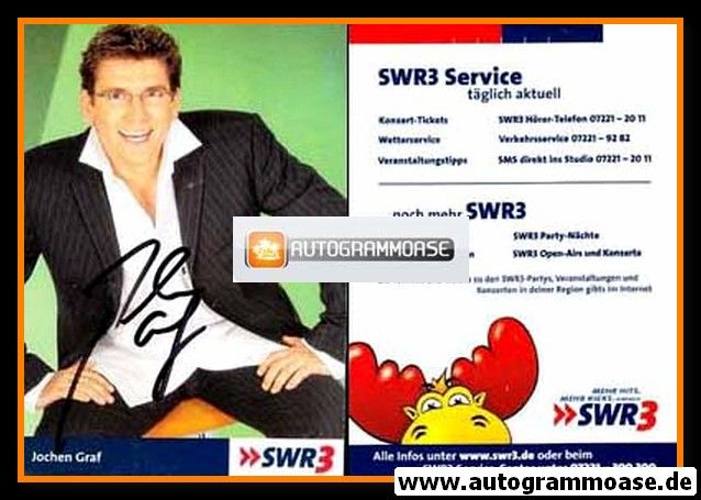 Autogramm Radio | SWR3 | Jochen GRAF | 2000er (Portrait Color) 1